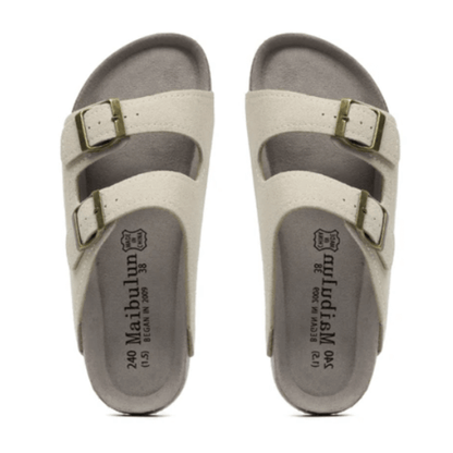 Maibulun Suede Sandal - Cream