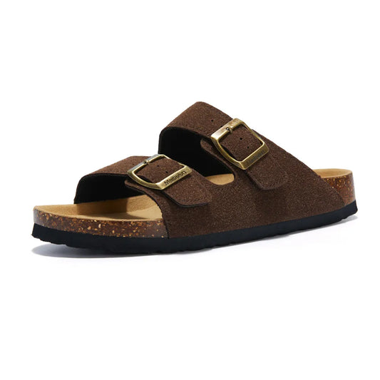 Maibulun Suede Sandal - Dark Brown