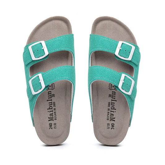 Maibulun Suede Sandal - Sea Green