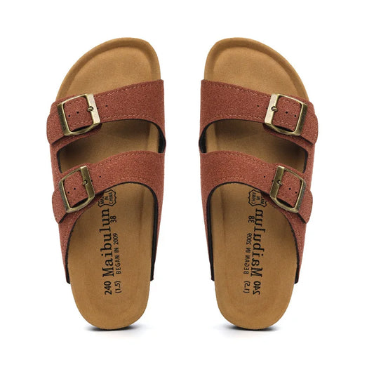 Maibulun Suede Sandal - Bordeaux