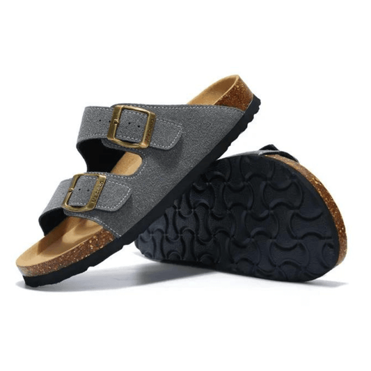 Maibulun Suede Sandal - Grey