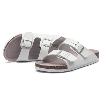 Maibulun Leather Sandal - White